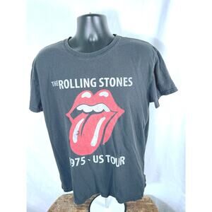 Rolling Stones 1975 Tour Tee Black XL – 2021 Licensed